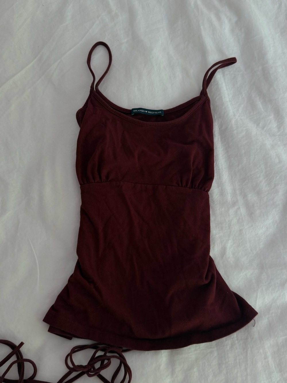 Brandy Melville Maroon Spaghetti Strap Tank